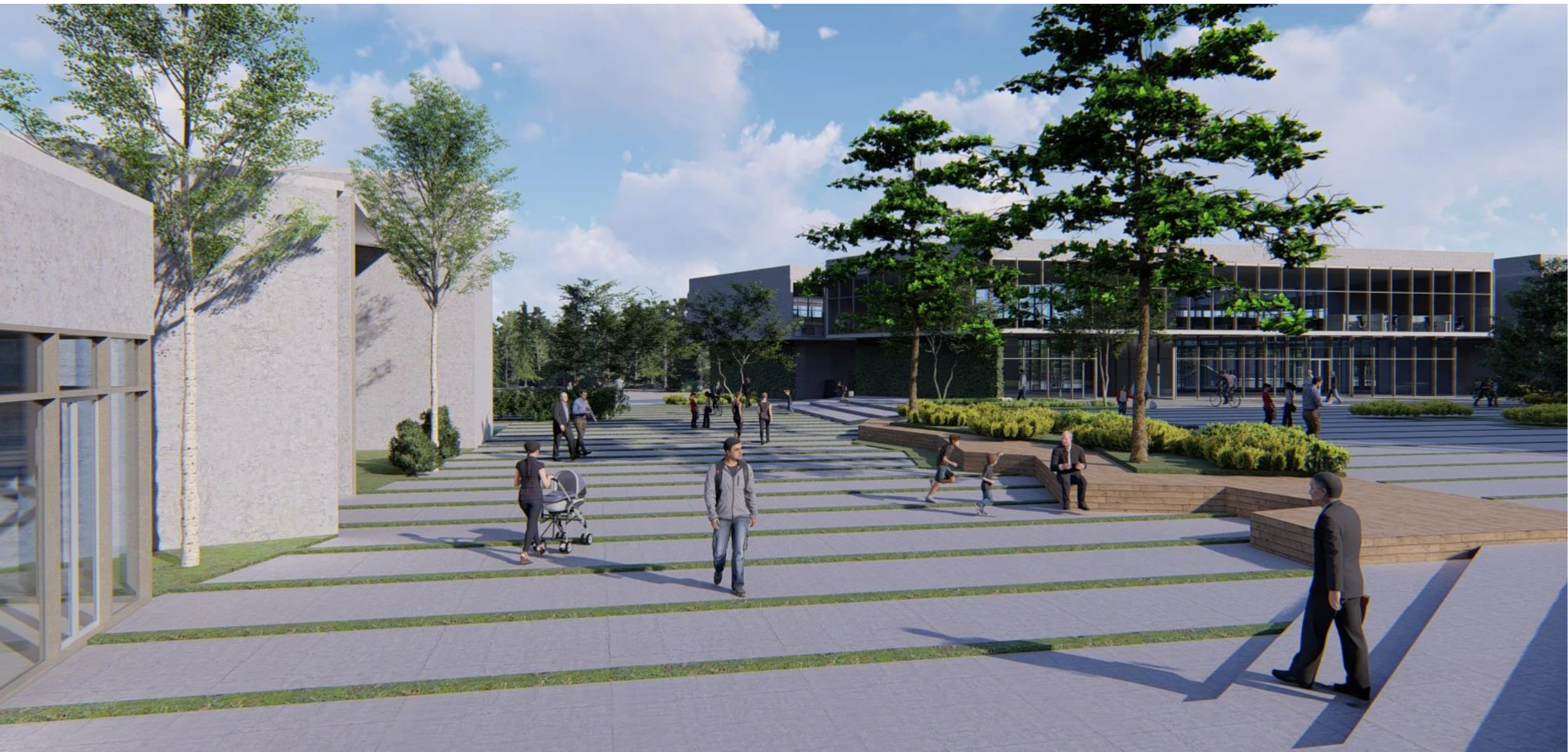 EGEA headquarters campus plaza proposal