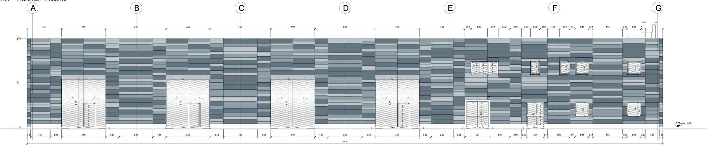 Color-coded automated facade panel layout